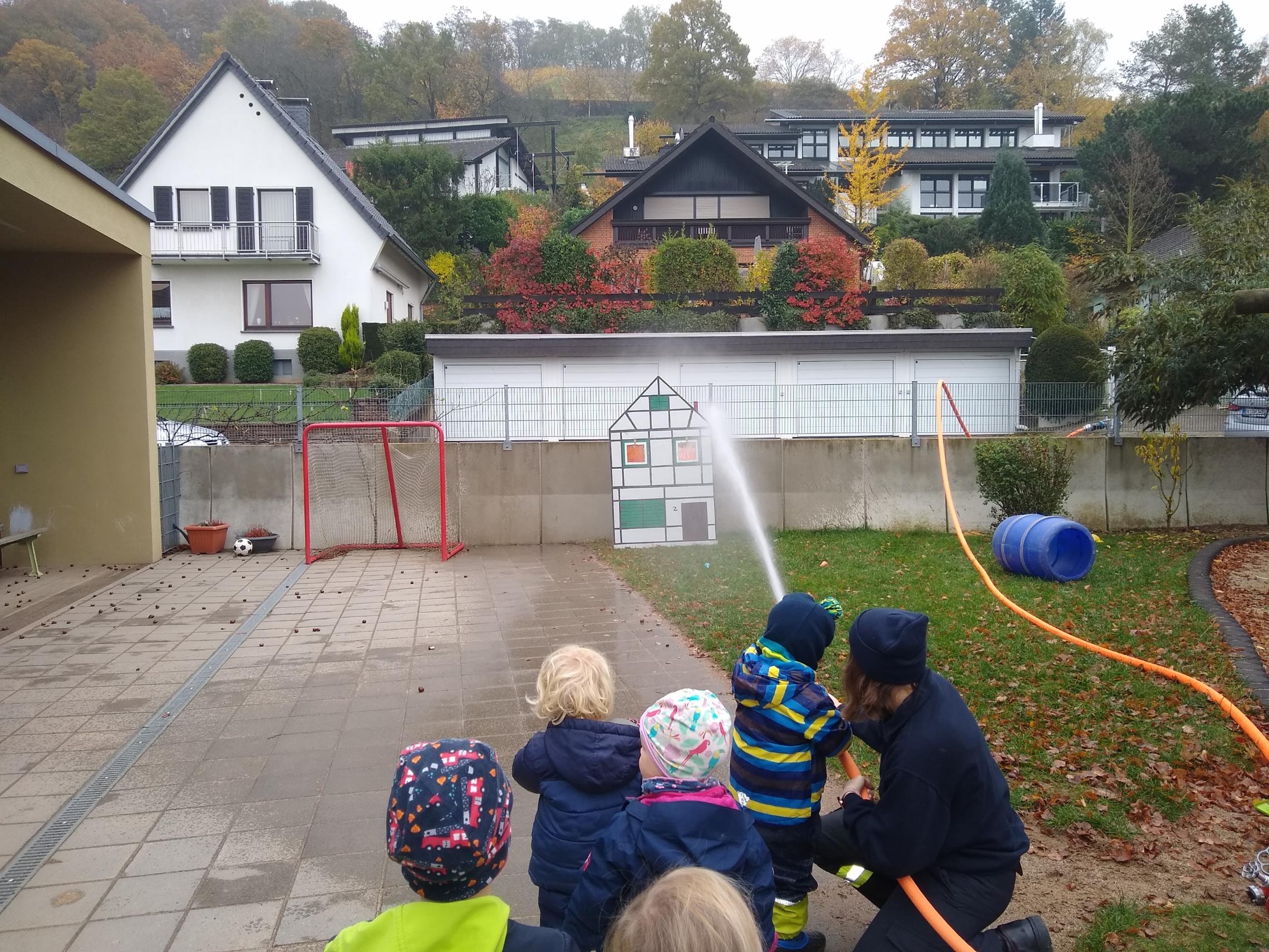 Die Feuerwehr war da