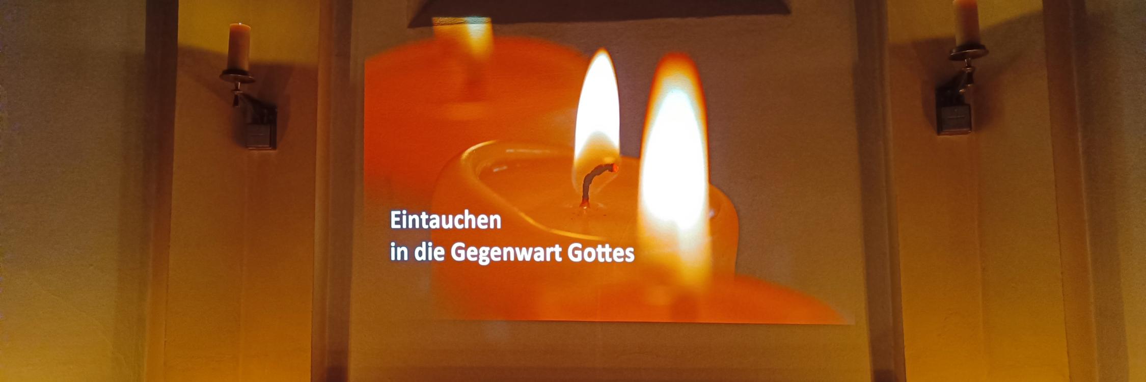 Wallfahrtsveranstaltung Eintauchen in Gottes Gegenwart
