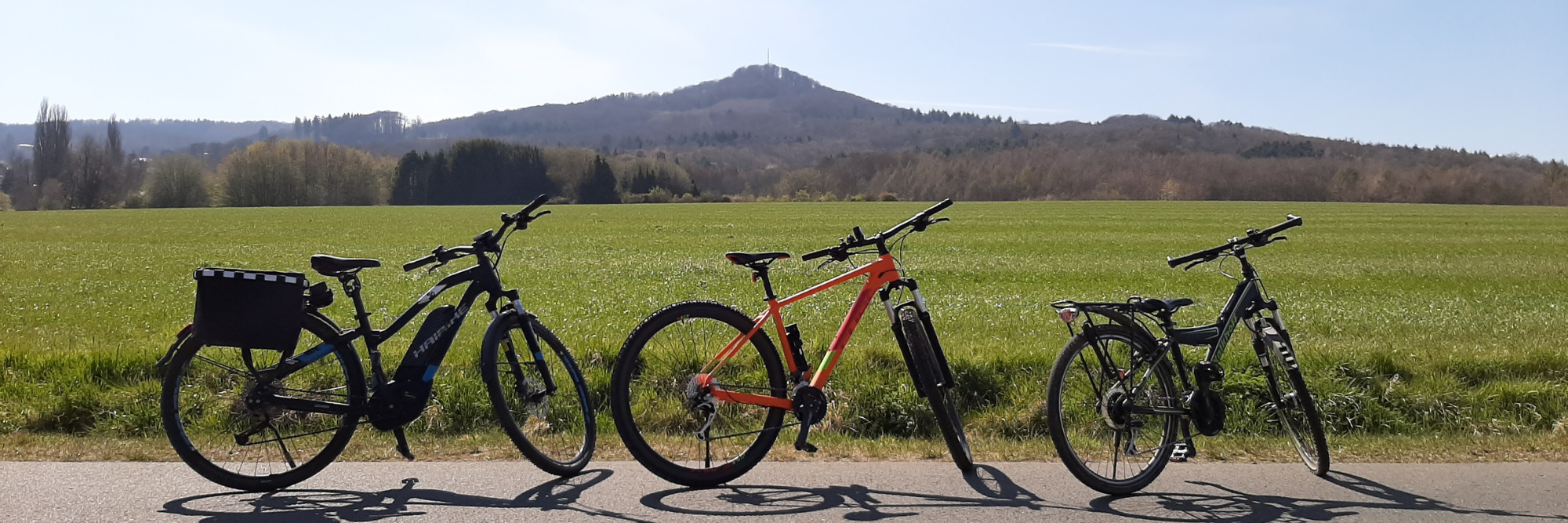 Stadtradeln Fahrräder vor Oelberg