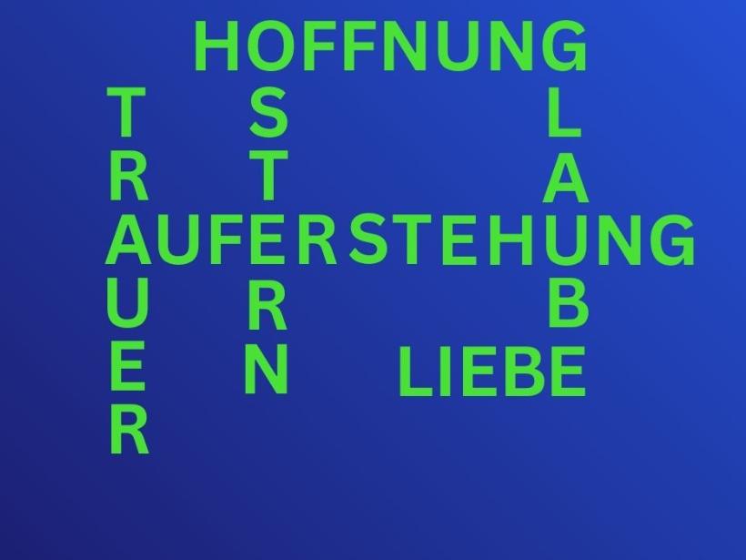 Auferstehung Wortpuzzle