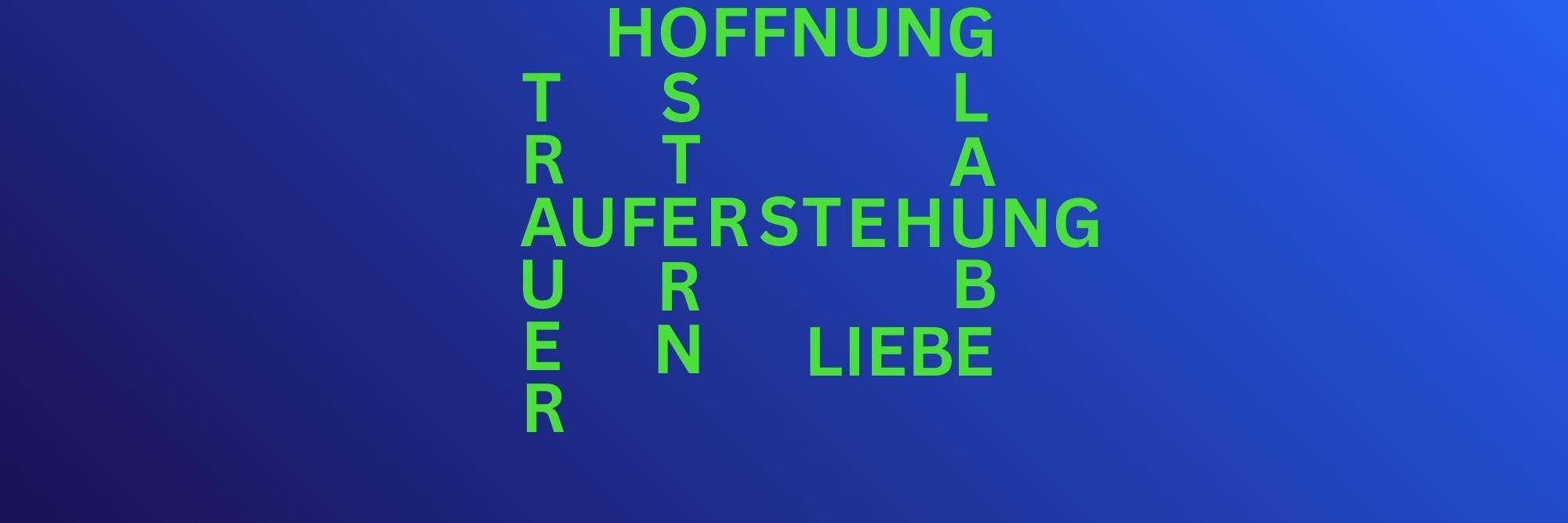 Auferstehung Wortpuzzle