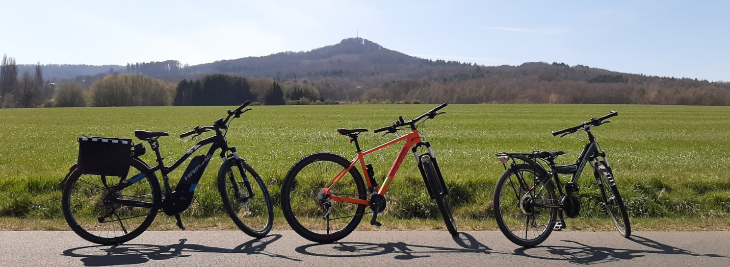 Stadtradeln Fahrräder vor Oelberg